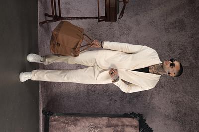 Regular Kalıp Blazer Keten Alt Üst Takım