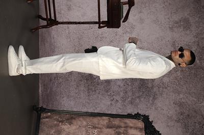 Regular Kalıp Blazer Keten Alt Üst Takım