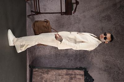 Regular Kalıp Blazer Keten Alt Üst Takım