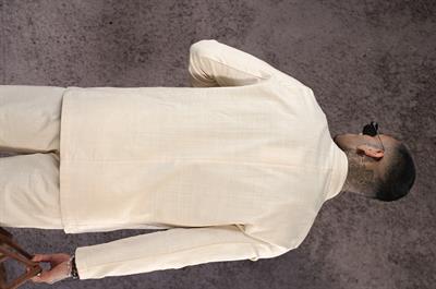 Regular Kalıp Blazer Keten Alt Üst Takım