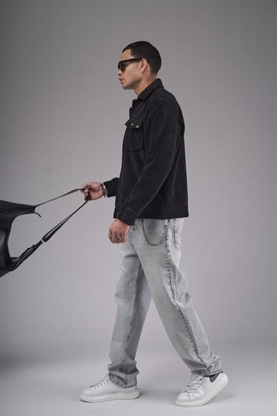 Regular Kalıp Cepli Düz Kaşe Erkek Gömlek