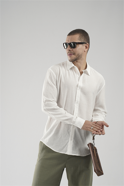 Regular Kalıp Çizgili Erkek Gömlek