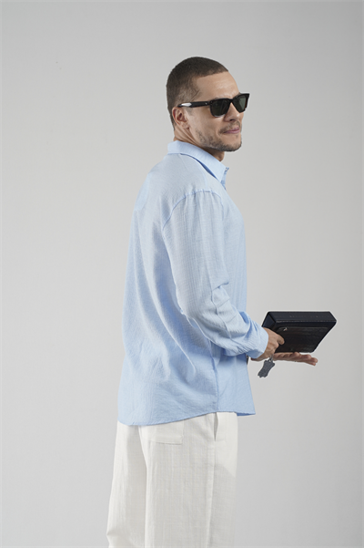 Regular Kalıp Çizgili Erkek Gömlek