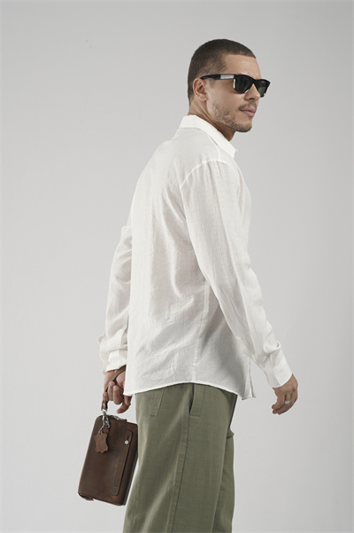 Regular Kalıp Çizgili Erkek Gömlek