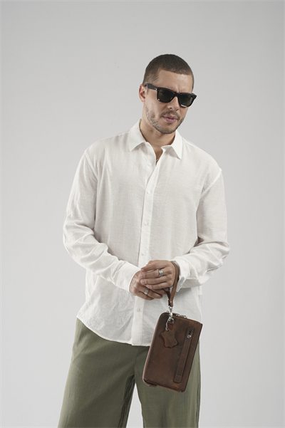 Regular Kalıp Çizgili Erkek Gömlek