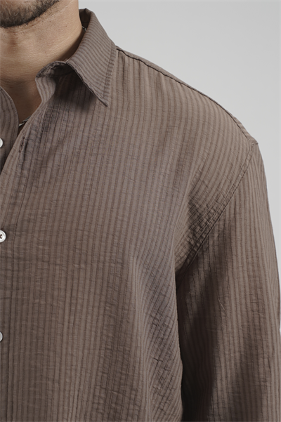 Regular Kalıp Çizgili Erkek Gömlek