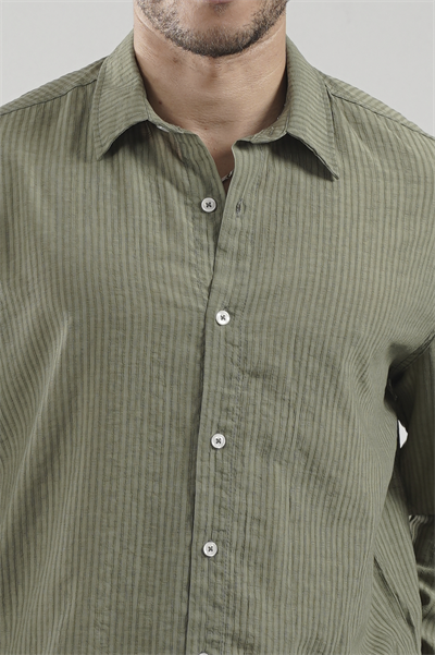 Regular Kalıp Çizgili Erkek Gömlek