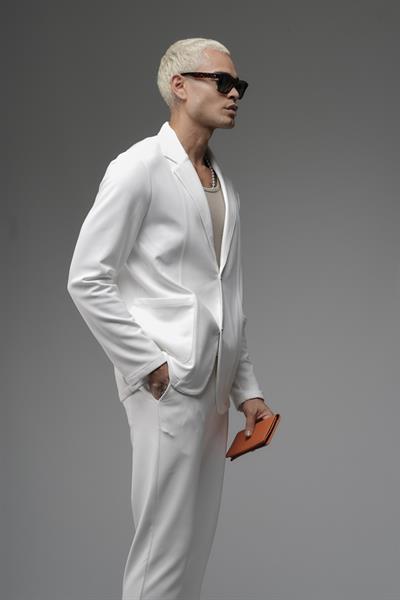 Regular Kalıp Likralı Erkek Blazer Alt Üst Takım