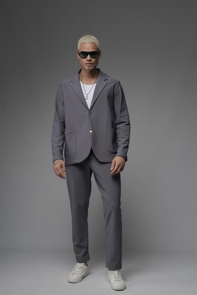 Regular Kalıp Likralı Erkek Blazer Alt Üst Takım