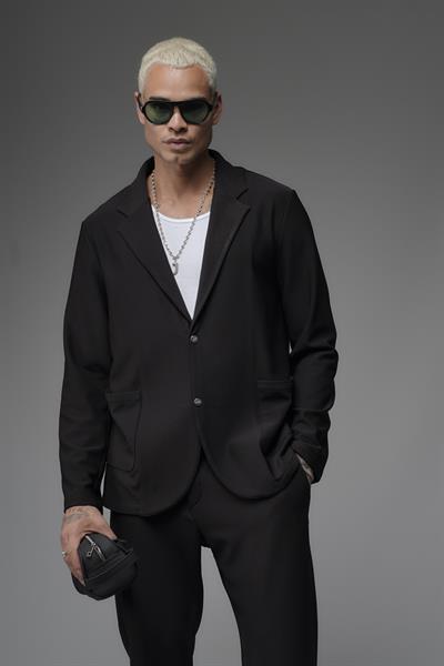 Regular Kalıp Likralı Erkek Blazer Alt Üst Takım