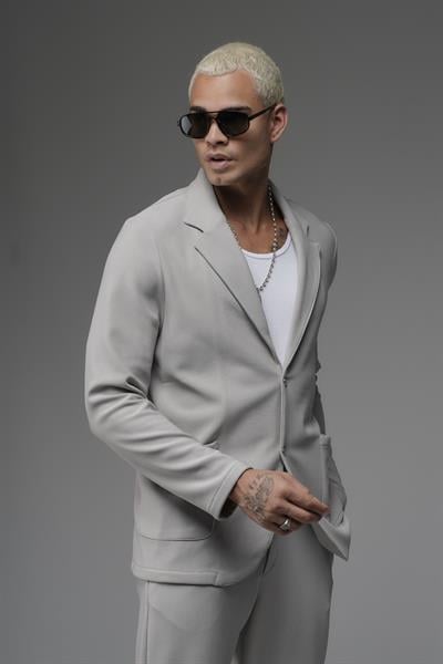 Regular Kalıp Likralı Erkek Blazer Alt Üst Takım