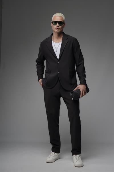 Regular Kalıp Likralı Erkek Blazer Alt Üst Takım