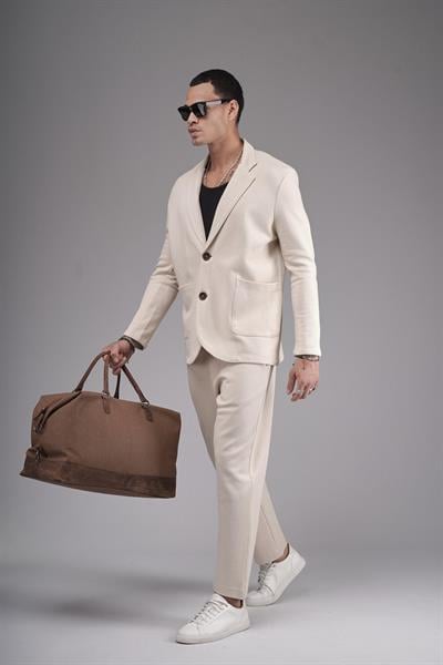 Regular Kalıp Mevsimlik Erkek Blazer Takım