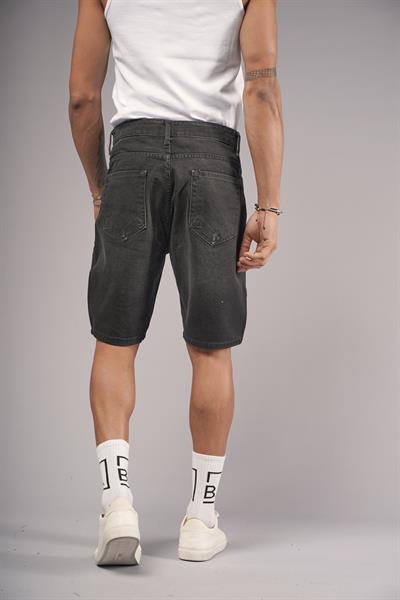 Regular Kalıp Sökük Erkek Kot Şort