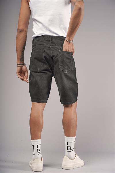 Regular Kalıp Sökük Erkek Kot Şort