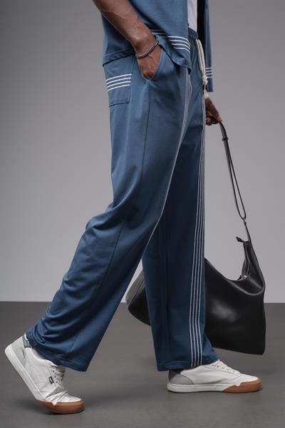 Şeritli Oversize Kalıp Alt Üst Takım