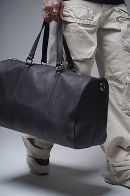 Silindir Hakiki Deri Bavul Çanta