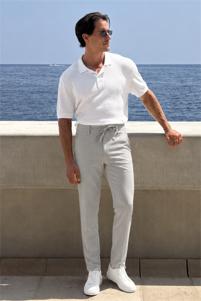 Skinny Kalıp Kumaş Pantolon