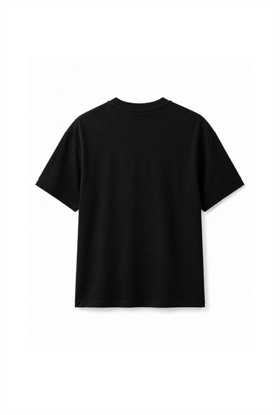 Slim Fit Kalıp Kolu Ribanalı Basic %100 Pamuklu Tişört