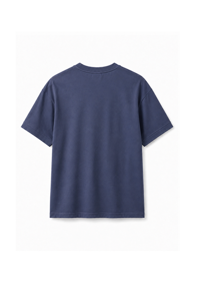 Slim Fit Kalıp Kolu Ribanalı Basic %100 Pamuklu Tişört