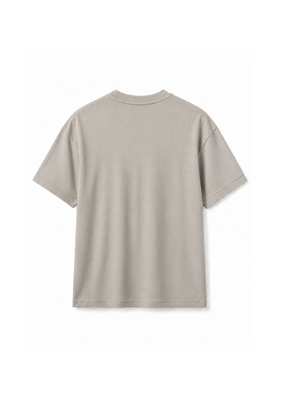 Slim Fit Kalıp Kolu Ribanalı Basic %100 Pamuklu Tişört
