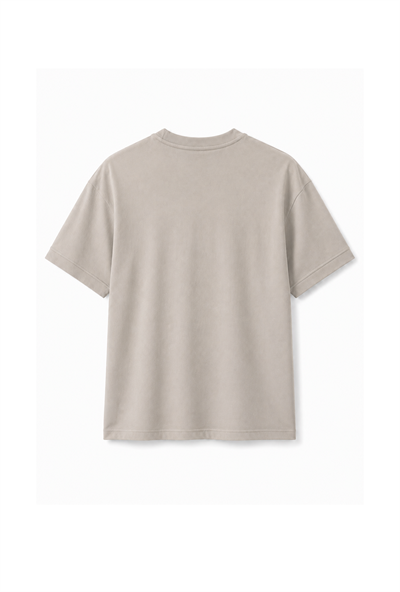 Slim Fit Kalıp Kolu Ribanalı Basic %100 Pamuklu Tişört