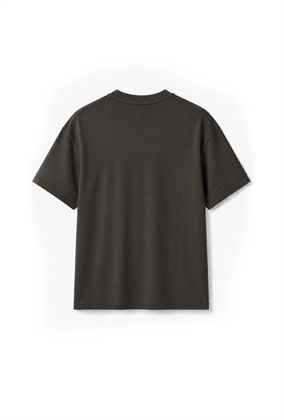 Slim Fit Kalıp Kolu Ribanalı Basic %100 Pamuklu Tişört