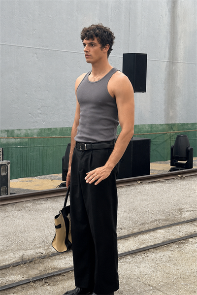 Slim Fit Kaşkorseli Esnek Düz  Erkek Sporcu Atlet