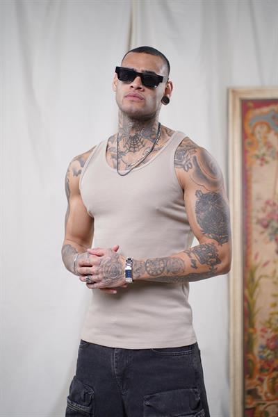 Slim Fit Kaşkorseli Esnek Düz  Erkek Sporcu Atlet