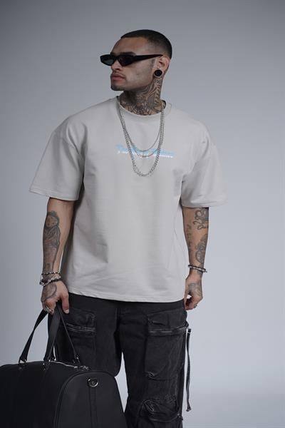 The King Of Balance Baskılı Oversize Kalıp Unisex Tişört