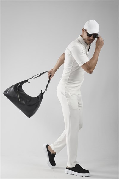 Yakası Fermuarlı Regular Kalıp Pantolon Tişört Alt Üst Takım