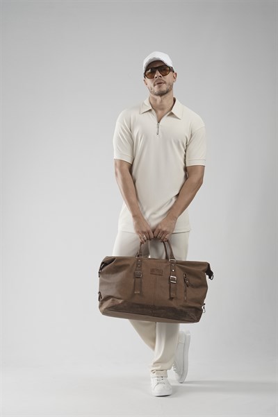 Yakası Fermuarlı Regular Kalıp Pantolon Tişört Alt Üst Takım