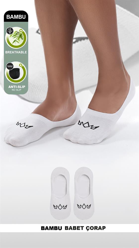 3'lü Unisex Logo Detaylı Bambu Çorap