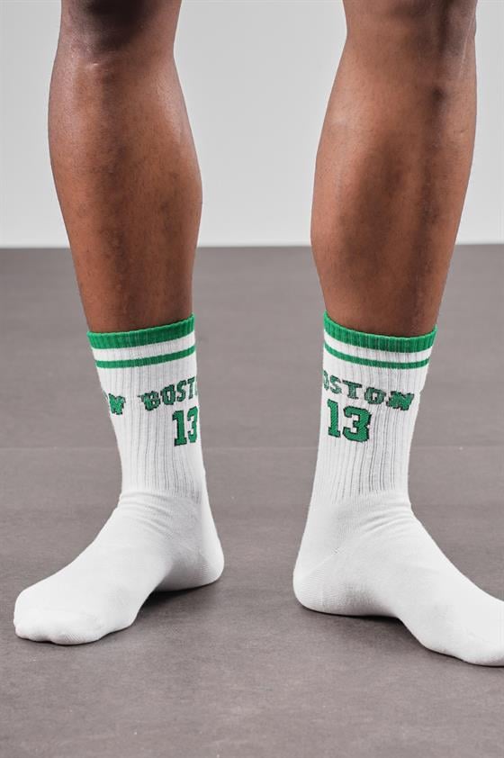 4'lü Boston Yazılı Sporcu Unisex Çorap