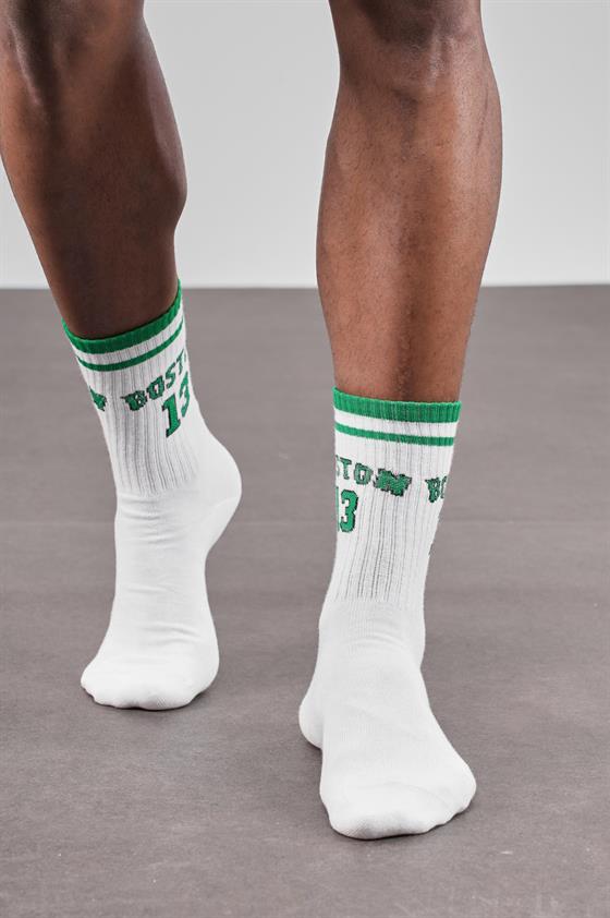 4'lü Boston Yazılı Sporcu Unisex Çorap