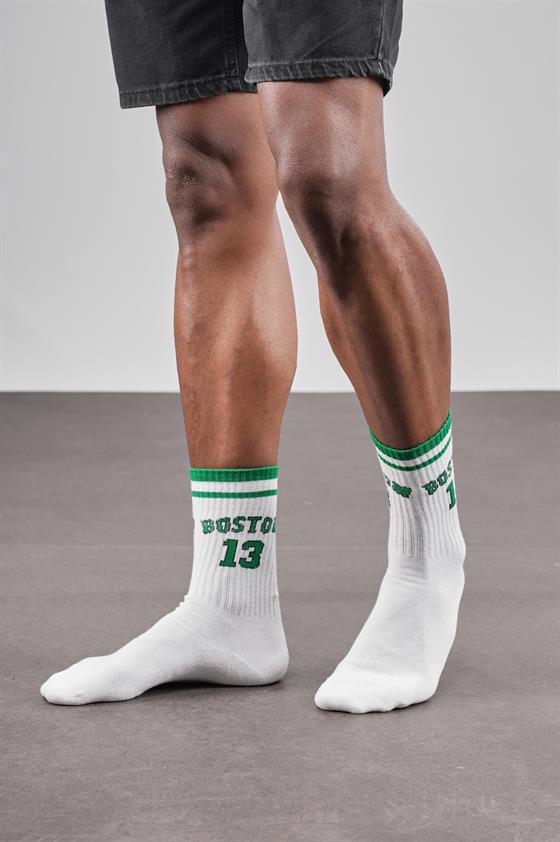 4'lü Boston Yazılı Sporcu Unisex Çorap