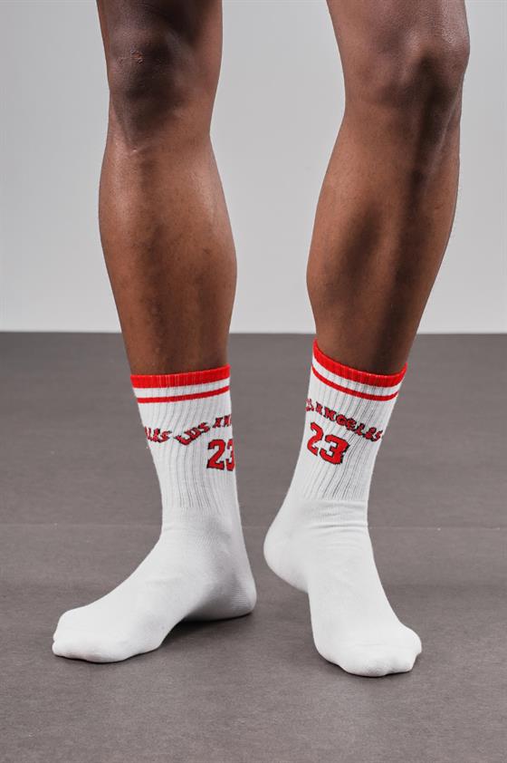 4'lü Los Angeles Yazılı Unisex Sporcu Çorap