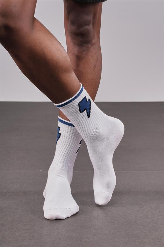 4'lü Unisex Şeritli Sporcu Çorap