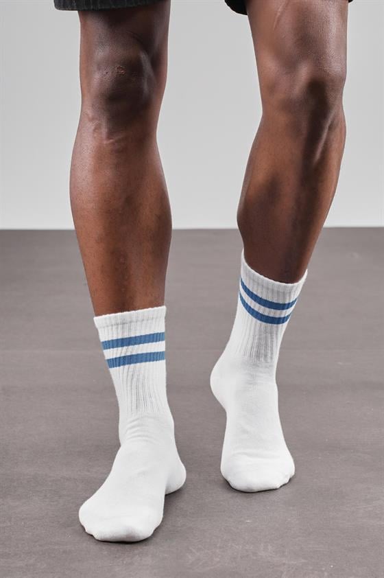 5'li Unisex Şeritli Sporcu Çorap