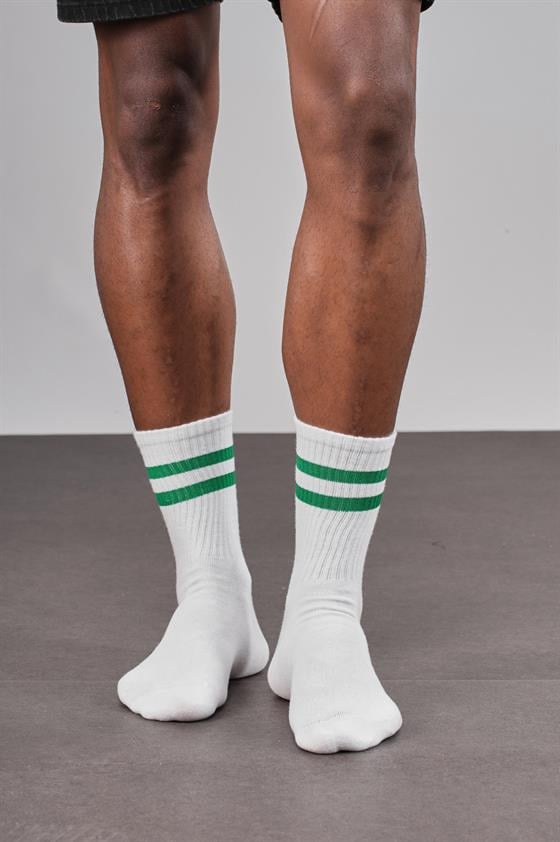 5'li Unisex Şeritli Sporcu Çorap