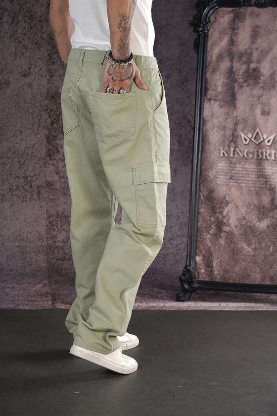 Baggy Kalıp Cepli Erkek Kot Pantolon