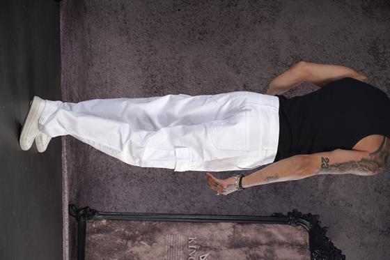 Baggy Kalıp Cepli Erkek Kot Pantolon