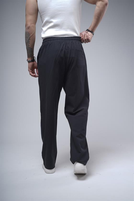 Baggy Kalıp Önü Çıma Detaylı Erkek Gabardin Pantolon