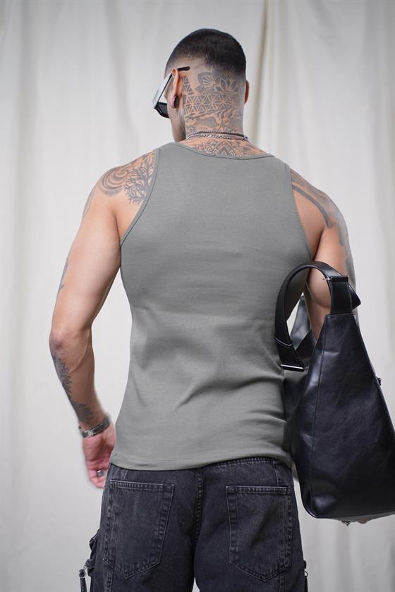 Baskılı Esnek  Slim Fit  Kaşkorseli Erkek Sporcu Atlet