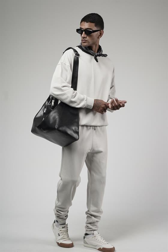 Bisiklet Yaka Oversize Kalıp Sweat Pantolon Alt Üst Takım