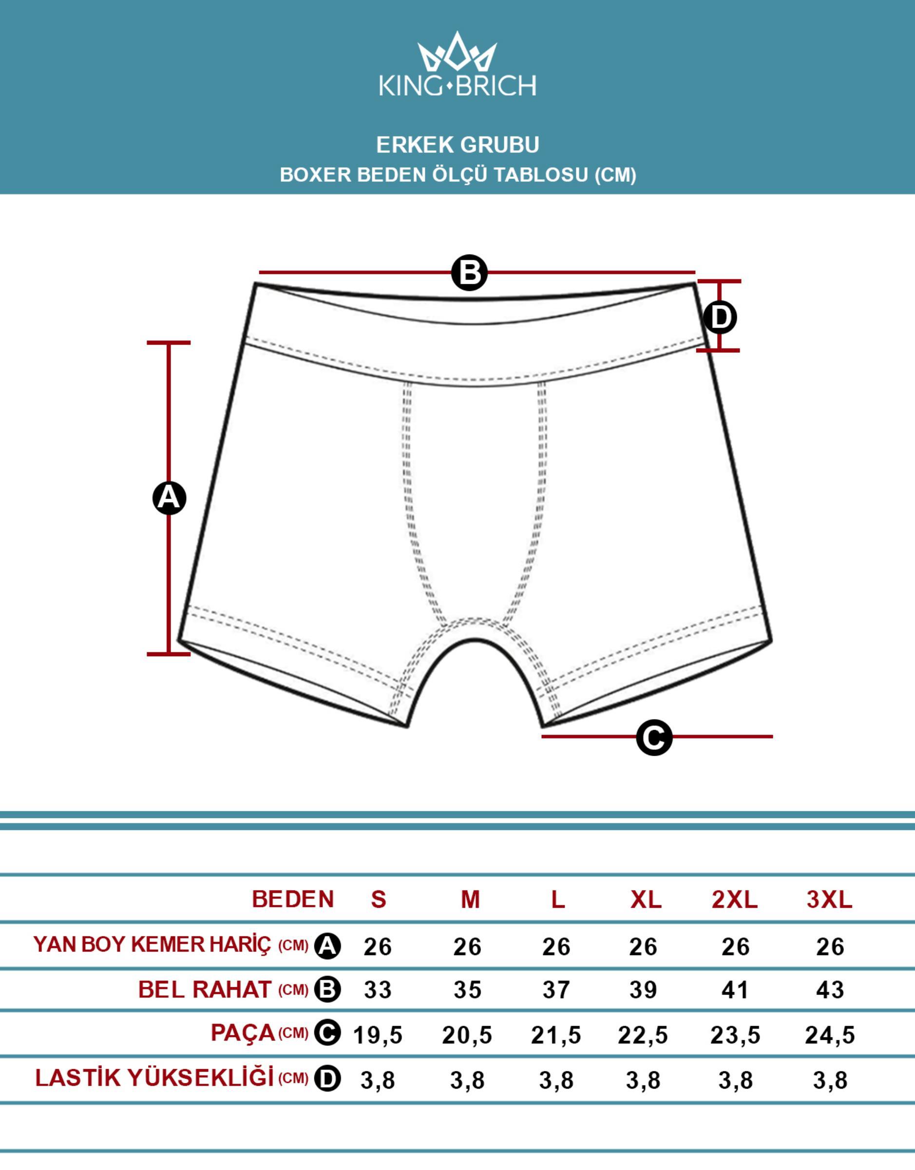 4'lü Klasik Lüx Boxer
