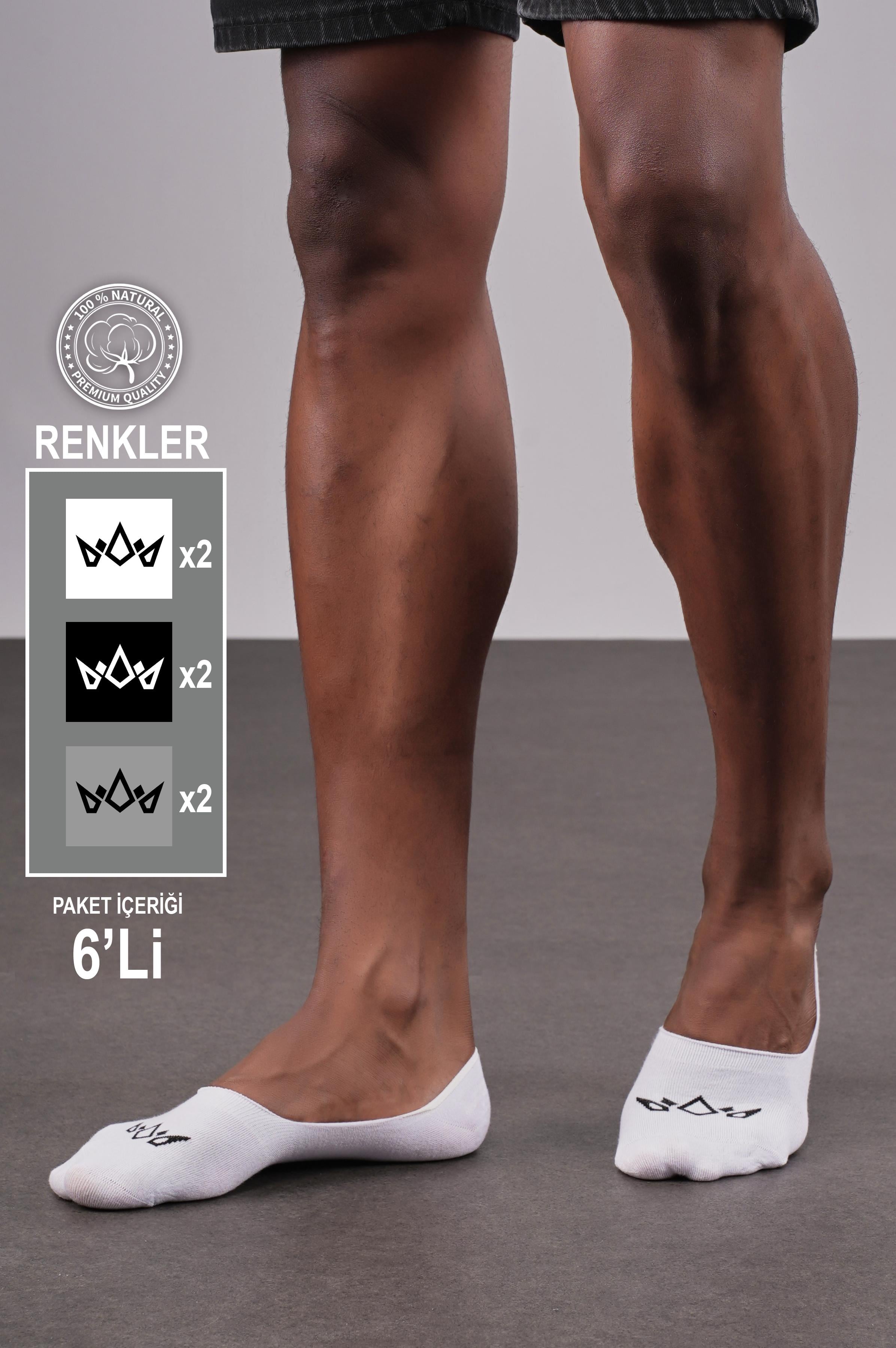 6'lı Unisex Logo Detaylı Bambu Çorap