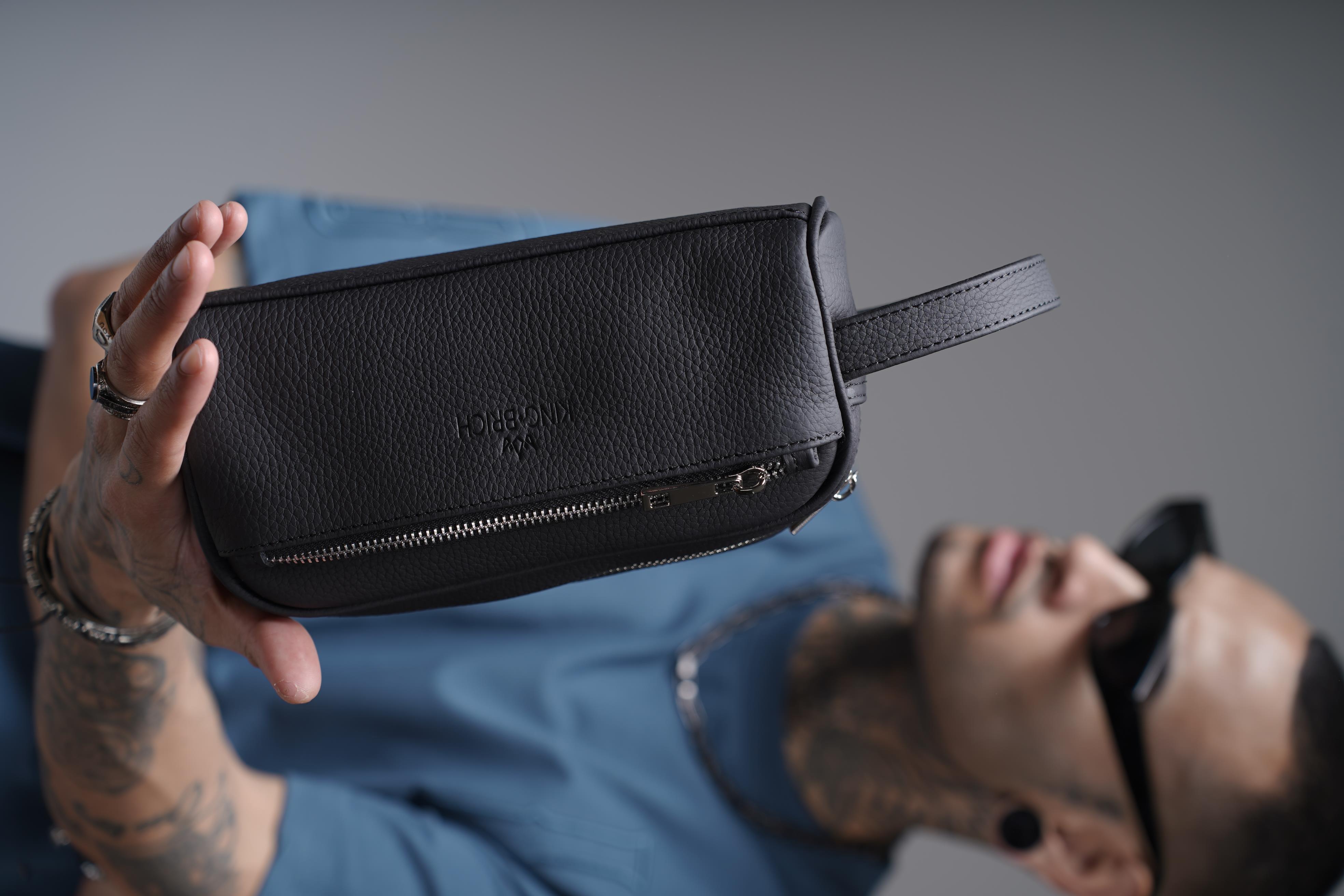 Askılı Silindir Hakiki Deri El Çantası