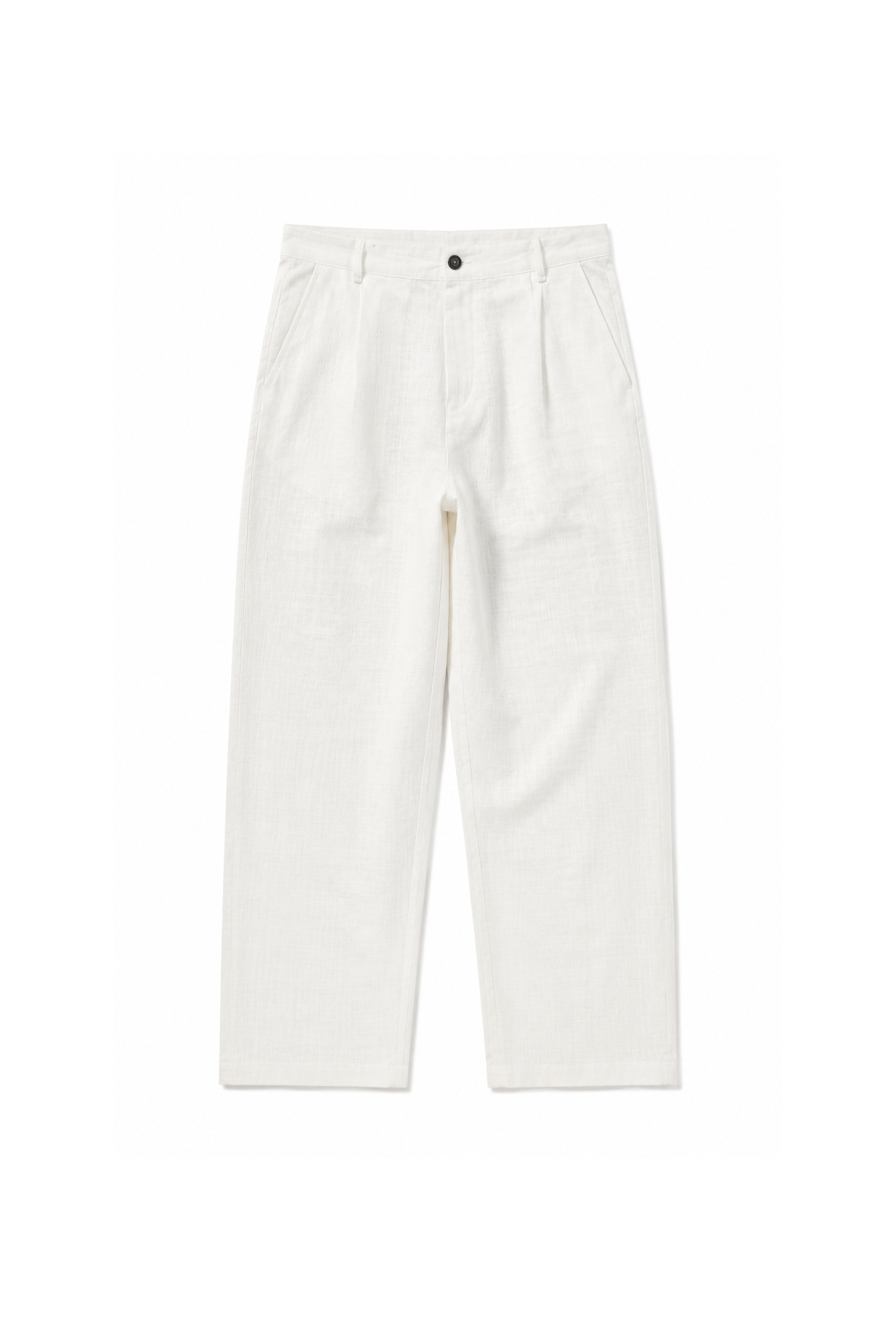 Baggy Fit Kalıp Pamuklu Keten Pantolon