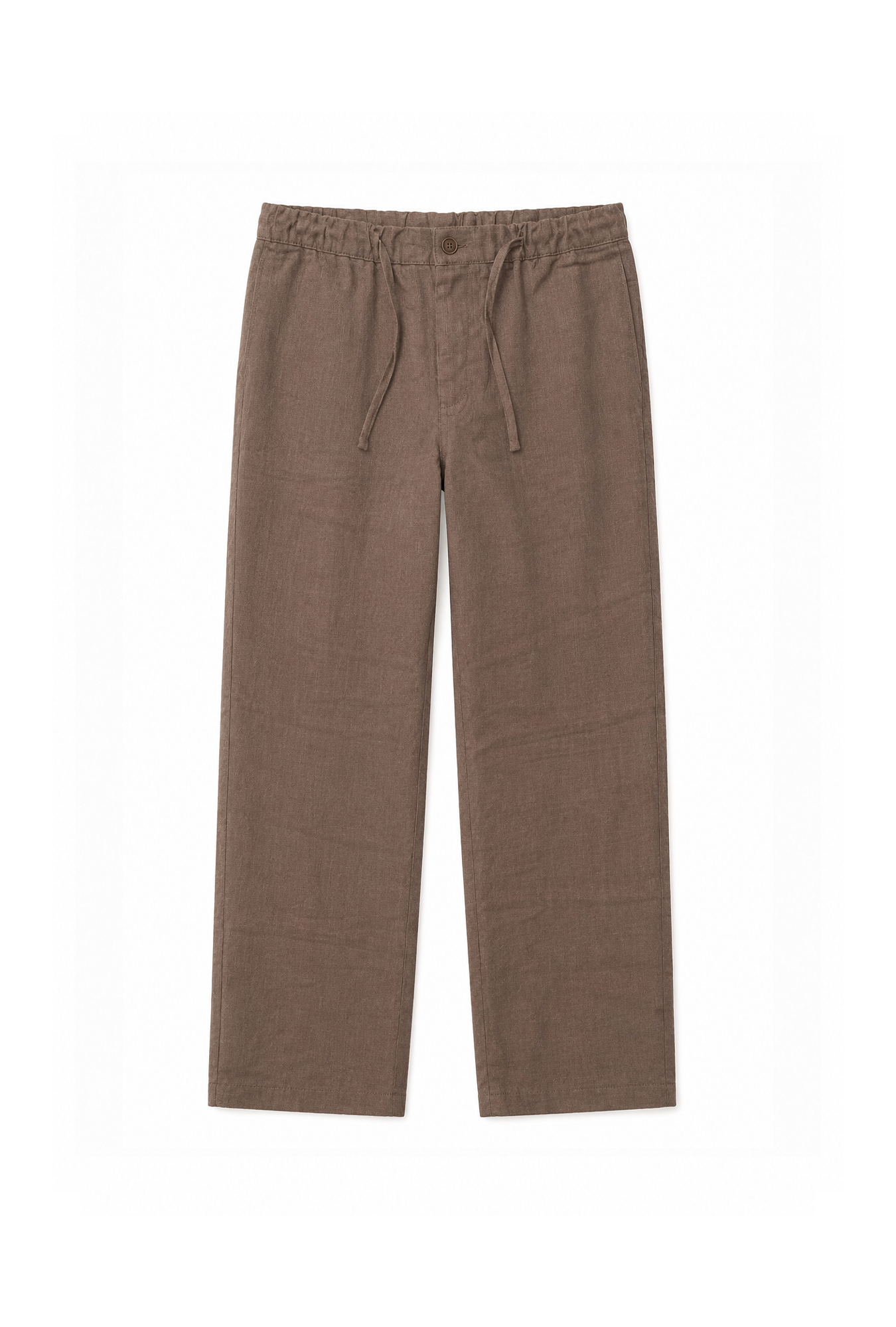 Baggy Kalıp Pamuklu Keten Klasik Pantolon